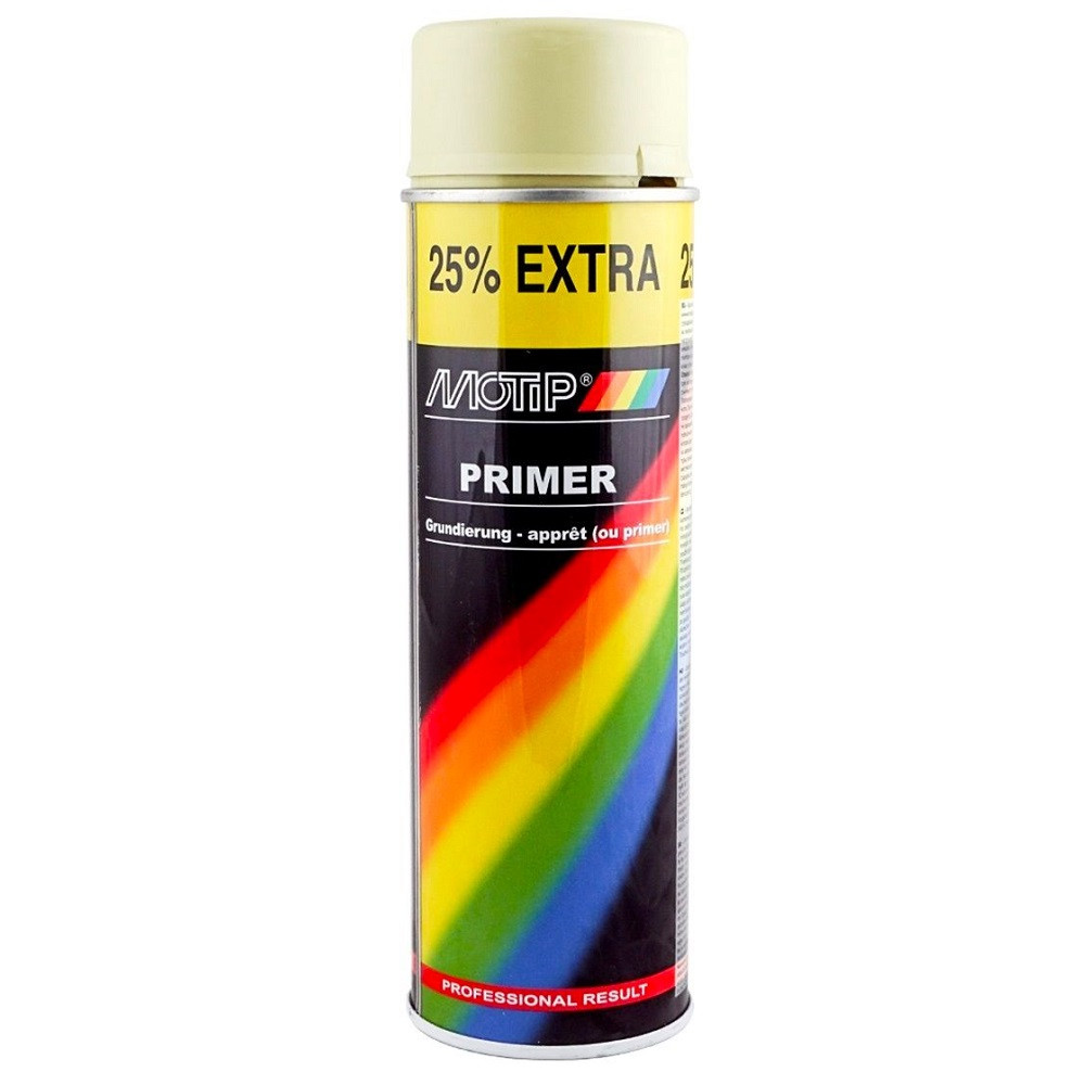 Акриловий ґрунт спрей жовтий Motip Primer Spray Yellow 500мл