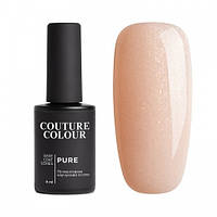 База камуфлирующая каучуковая Couture Colour Pure Base Coat 07, кокосово-розовый с шимером, 9 мл