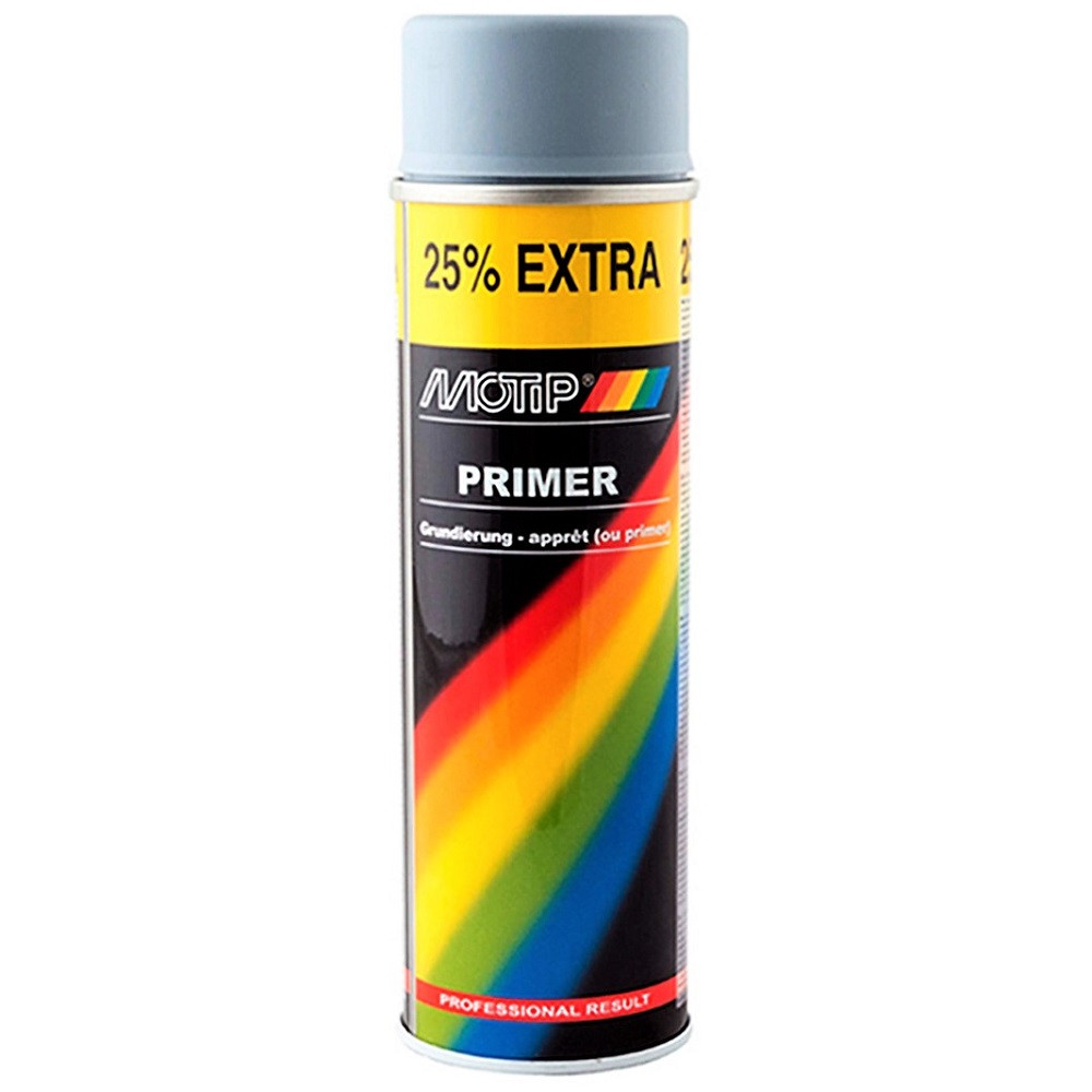 Акриловий ґрунт спрей сірий Motip Primer Spray Grey 500мл