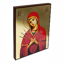 Ікона Божої Матері Семистрільна 20 Х 26 см, фото 2