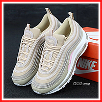 Кроссовки женские Nike air max 97 beige / Найк аир макс 97 бежевые