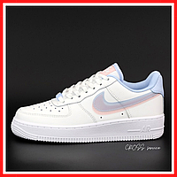 Кроссовки мужские и женские Nike Air Force 1 white / кеды Найк аир Форс 1 белые низкие