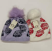 Шапка "Троянди" з бубоном 2469