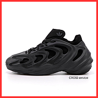 Кроссовки мужские и женские Adidas adiFOM Q black / Адидас адифом кю черные пеноматериал 39