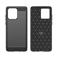 Протиударний TPU чохол Rugged Carbon для Motorola G84 (xt2347) | Mofan | чорний