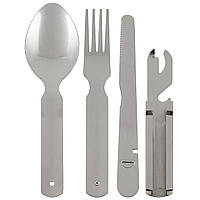 "Столовый набор MFH Bundeswehr Cutlery Set Серебристый - Серебристый Набор Столовых Приборов Bundeswehr"