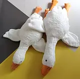 М'яка іграшка обіймашка для дітей Гусь130 см анти антиалергенна подушка для обіймашок, фото 2