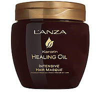 Інтенсивна маска для волосся з кератиновим еліксиром LʼANZA Keratin Healing Oil Intesive Hair Masque, 210 мл