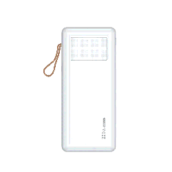УМБ Proda PD-P82 50000 mAh 22.5W з кабелями Type-C-lightning-Micro USB-USB та ліхатерм, білий