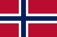 Односторонний флаг Норвегия 135 см × 90 см, нейлоновая ткань
