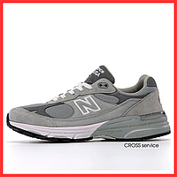 Кроссовки мужские New Balance 993 grey / Нью Беланс 993 серые замш