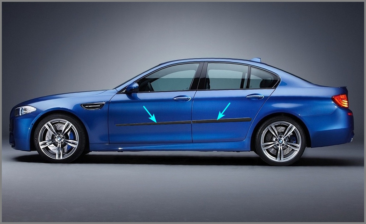 Молдинги на двері для BMW 5-series F10 / F11 2010-2017, фото 4