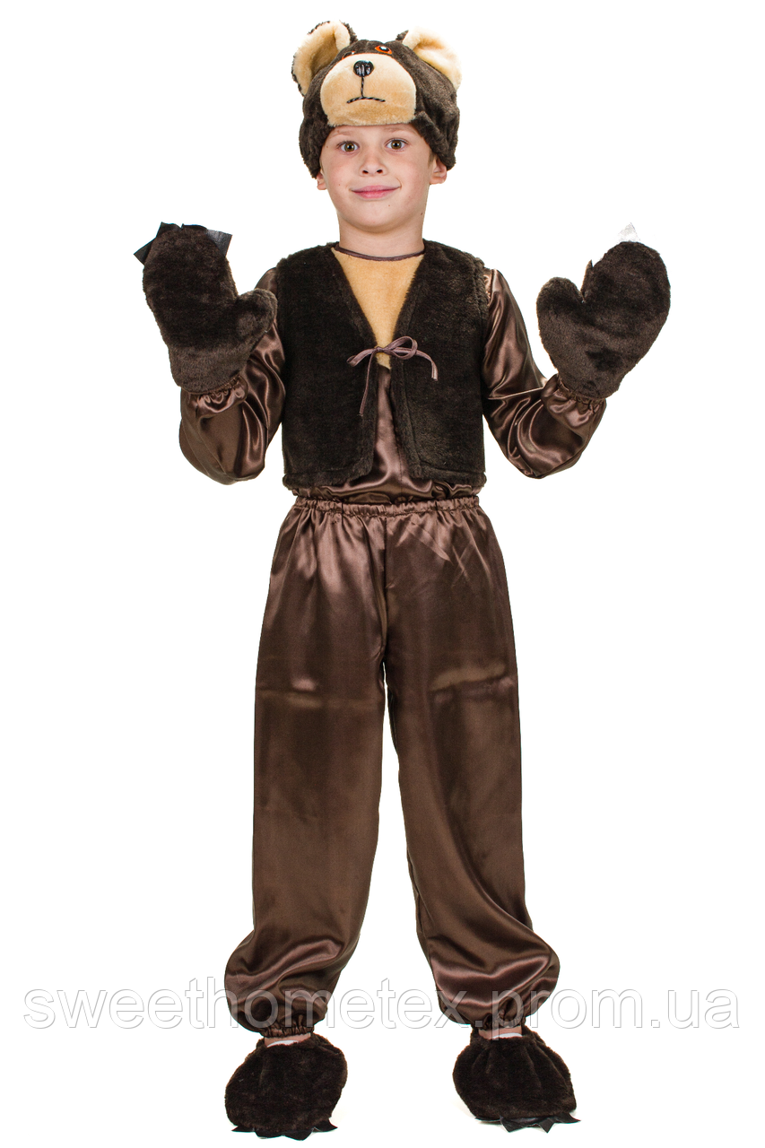 Карнавальний костюм Ведмедик No4 (шоколад) Ведмідь бурий Ведмідь 98-134 см
