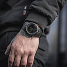 Годинник M-TAC з компасом/ Тактичний водонепроникний на 50 м годинник BLACK/ Спортивний електронний годинник, фото 8