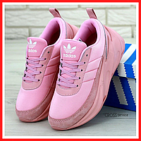 Кроссовки женские Adidas Sharks pink / Адидас Шаркс розовые