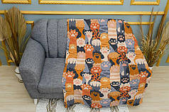 Плед «Котячі лапки. Патерн»