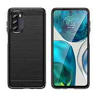 Протиударний TPU чохол Rugged Carbon для Motorola G52 (xt2221) | Mofan | чорний
