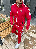 Мужской спортивный костюм Красный Премиум