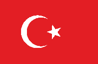 Односторонній прапор Туреччини 135 см × 90 см, нейлонова тканина