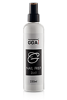 Засіб для зняття липкого шару GGA Professional Nail Prep 3in1, 250 мл