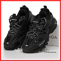 Кроссовки женские и мужские Balenciaga Track 3.0 black / Баленсиага Трек черные 40