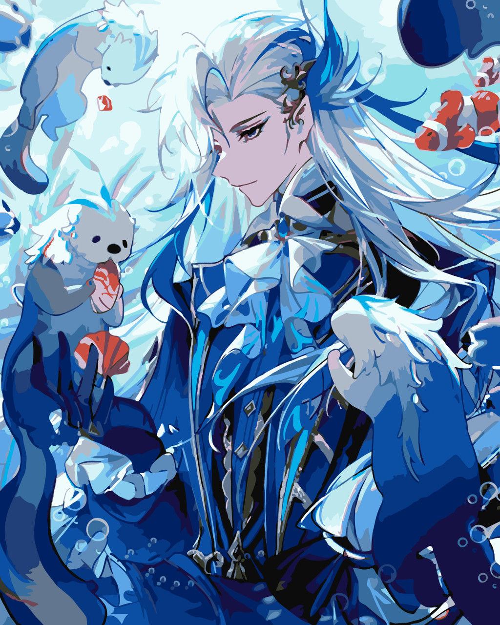 Картини за номерами 40×50 см Kontur. Аніме Геншин Імпакт Невіллет. DS0561, фото 1