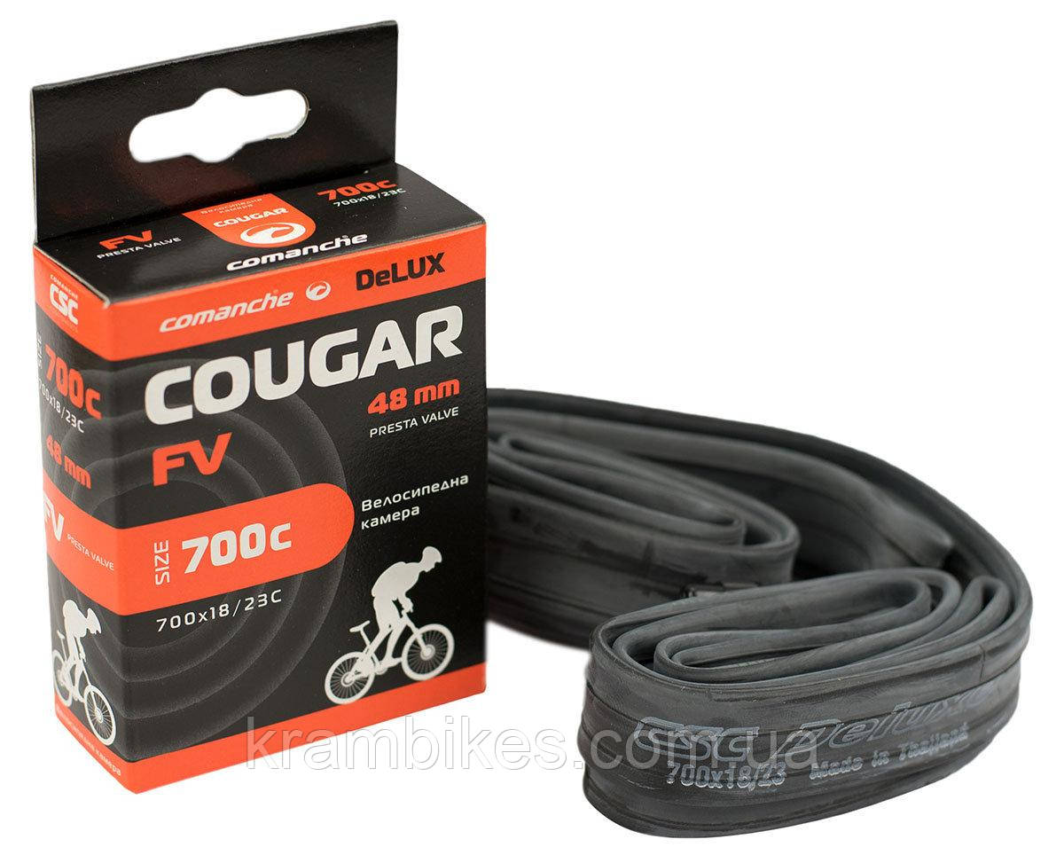 Камера велосипедна Comanche Cougar 700X18/23 FV 48ММ