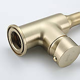 Змішувач для кухні Frap F4044-3 з гнучким виливом, аератор 2 режими, фото 4