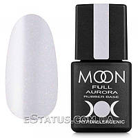 MOON FULL Aurora Shimmer Base №2008 (нежно-сиреневый с шиммером), 8 мл