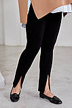 Теплі штани - лосини для вагітних ESME чорні, фото 5