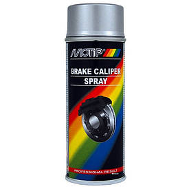 Алкідна автоемаль спрей для супортів срібляста Motip Silver Brake Caliper Spray 400мл