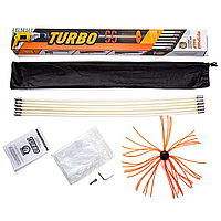Роторный набор Savent TURBO (1 метр х 6 шт) для механической чистки дымохода дрелью от сажи и смолы