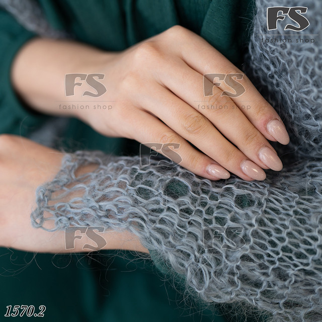 ажурна пухова хустина