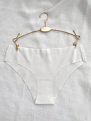 Жіночі безшовні трусики-сліпи білі