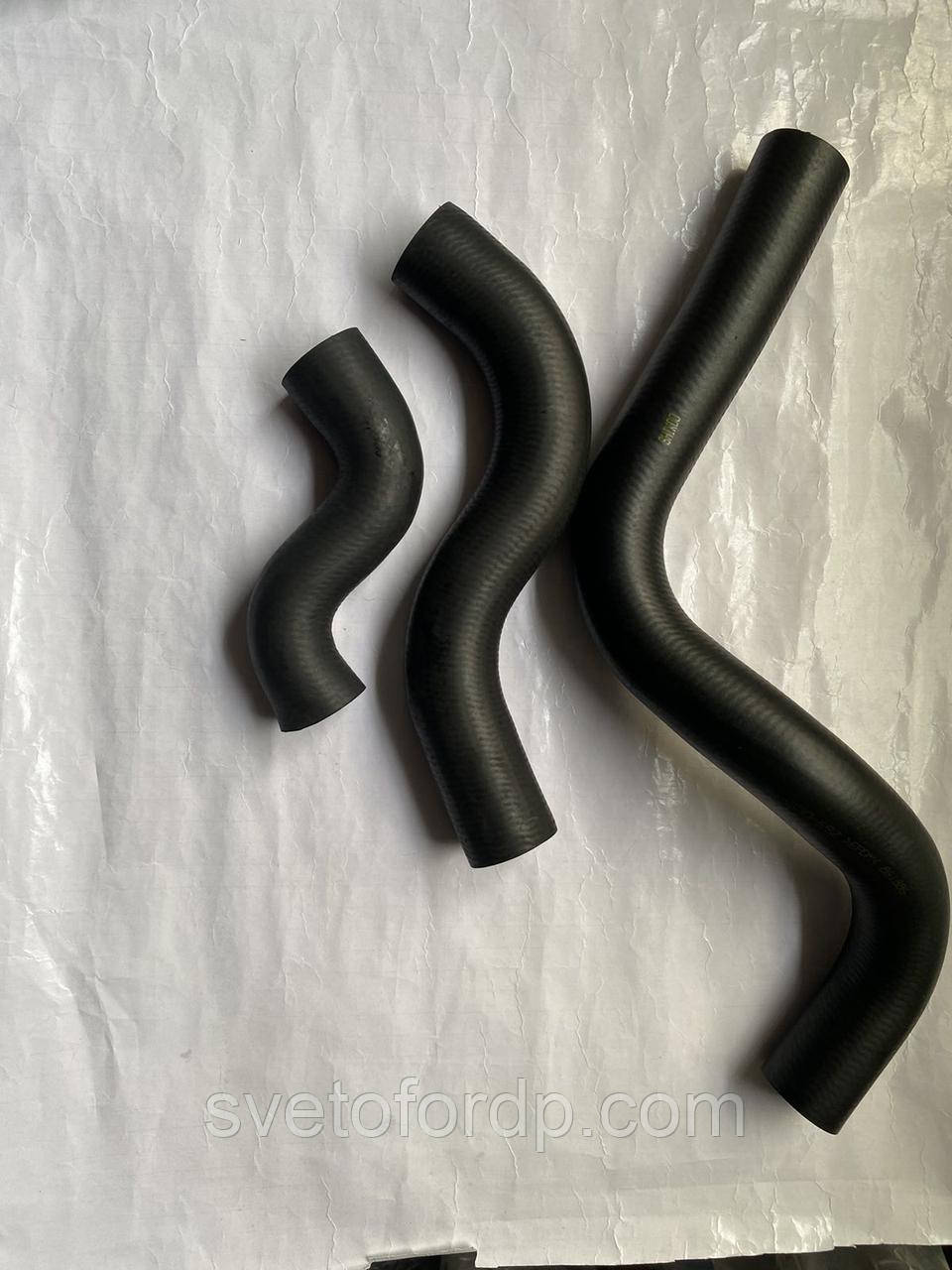 Патрубок радіатора Lanos 1.5 з кондиціонером, комплект 3 штуки, фото 1