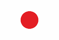 Односторонний флаг Японии 135 см × 90 см, нейлоновая ткань