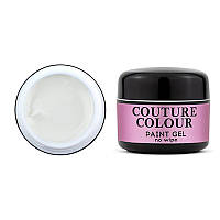 Гель-краска без липкого слоя Couture Colour Paint Gel No Wipe White, белый, 5 г