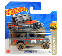 Машинка Хот Вилс 1:64 Jeep Scrambler коллекция Baja Blazers Hot Wheels Mattel HKG78