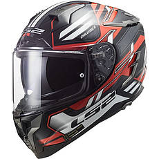 МОТОШОЛОМ ЗАКРИТИЙ LS2 FF327 CHALLENGER SPIN КОЛІР BLACK RED WHITE