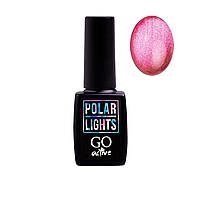 Гель-лак GO Active Polar Lights 01 розовый с ярким бликом, 10 мл (Кошачий глаз)