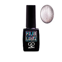 Гель-лак GO Active Polar Lights 05 серебро с ярким бликом, 10 мл (Кошачий глаз)