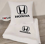Подушка та плед в машину Honda, фото 3