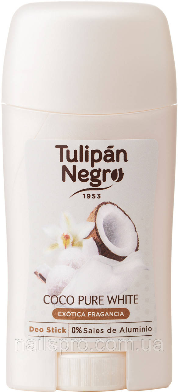 Дезодорант стік Tulipan Negro Gourmand Білий кокос, 50 ​​мл