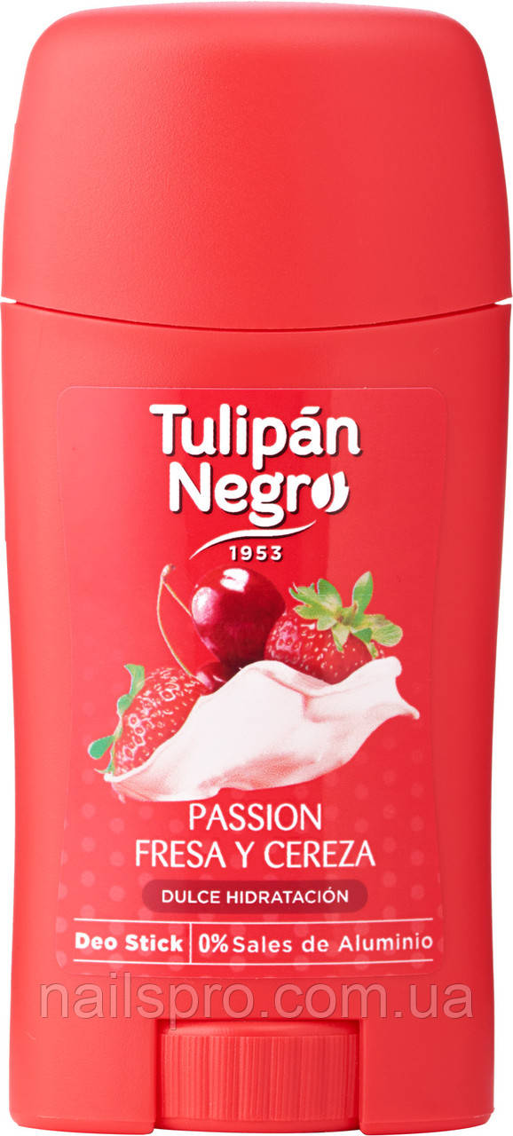 Дезодорант-стік Tulipan Negro Gourmand Полуниця та вишня, 50 мл