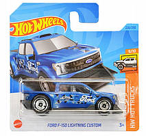 Машинка Хот Вілс 1:64 Ford F-150 Lightning Custom колекція HW Hot Trucks Hot Wheels Mattel HKG66