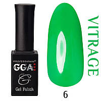 Гель-лак для нігтів GGA Professional Вітражний 10 мл, № 06