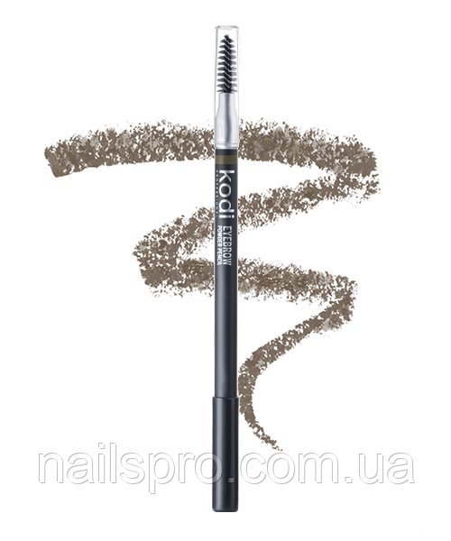 Олівець для брів пудровий із щіточкою Kodi Eyebrow Powder Pencil 10 PB