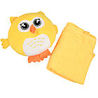М'яка іграшка-подушка з пледом Supretto Сова Джонсі 3 в 1, жовта (Арт. 78100002), фото 3