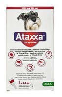 Атакса (Ataxxa) капли для собак от 10 до 25 кг против блох, клещей, вшей, власоедов (2,5 мл 1 пипетка) KRKA