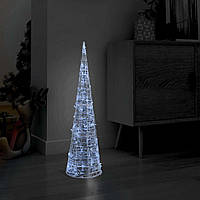 Новогодняя конусная елочка с LED подсветкой на 100 лампочек 120*40см